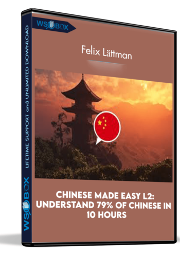 Chinese Made Easy L2: Understand 79% of Chinese in 10 hours - Felix Lättman