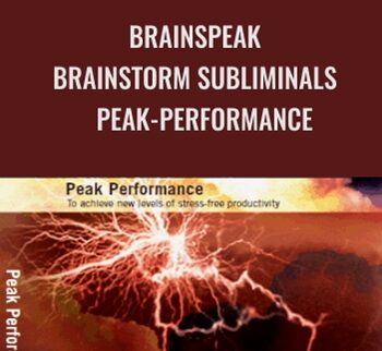 BrainSpeak - BrainStorm Subliminals - Peak-Performance