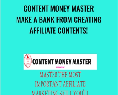 Content Money Master - Make A Bank From Creating Affiliate Contents!