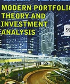 Modern Portfolio Theory & Investment Analysis – Edwin J.Elton