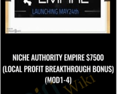 Niche Authority Empire $7500 (Local Profit Breakthrough Bonus)(Mod1-4)