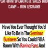 Platform Speaking & Sales Boot Camp