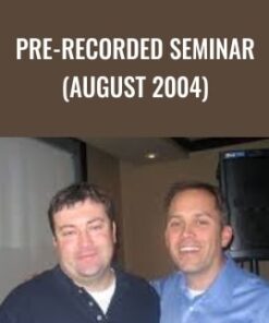 Pre-Recorded Seminar  - John Carter & Hubert Senters
