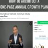 How to Architect a One-Page Annual Growth Plan – Ryan Deiss