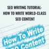 SEO Writing Tutorial: How to Write World-Class SEO Content
