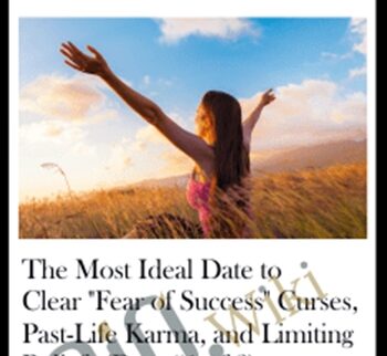 The Most Ideal Date To Clear “Fear Of Success” Curses, Past-Life Karma, And Limiting Beliefs (Date #1 Of 2)