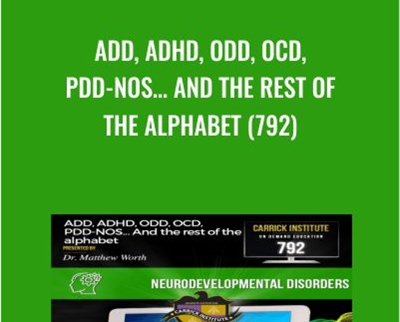 ADD, ADHD, ODD, OCD, PDD-NOS… And the rest of the alphabet (792)