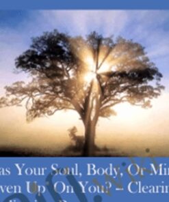 Has your soul, body, or mind "given up" on you? -- Clearing abdication programs