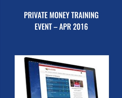 Private Money Training Event – Apr 2016 - David Lindahl