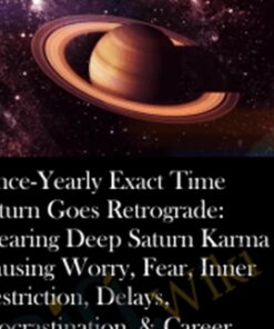 Once-Yearly Exact Time Saturn Goes Retrograde: Clearing Deep Saturn Karma Causing Worry, Fear, Inner Restriction, Delays, Procrastination, & Career Difficulties