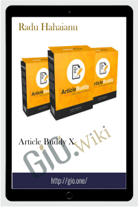 Article Buddy X – Radu Hahaianu