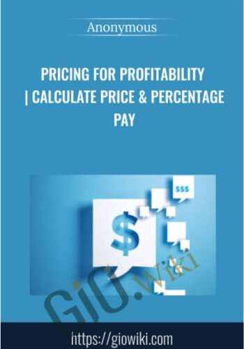 Pricing For Profitability | Calculate Price & Percentage Pay