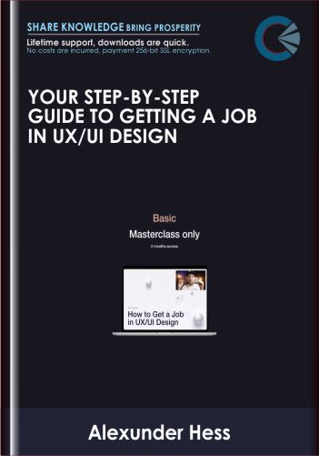 Your Step-by-step Guide To Getting A Job In UX/UI Design – Alexunder Hess ( Basic )
