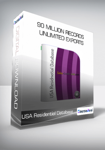 USA Residential Database - 90 Million records - Unlimited Exports