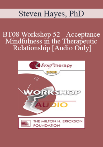 [Audio Only] BT08 Workshop 52 - Acceptance and Mindfulness in the Therapeutic Relationship - Steven Hayes, PhD