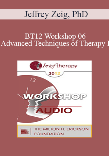 [Audio] BT12 Workshop 06 - Advanced Techniques of Therapy I: Resilience, An Experiential Approach - Jeffrey Zeig, PhD