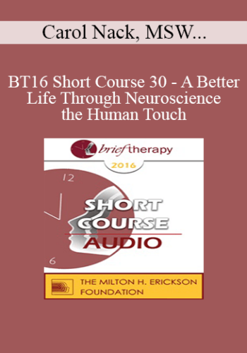 [Audio] BT16 Short Course 30 - A Better Life Through Neuroscience and the Human Touch: Havening - Carol Nack, MSW, David Chametsky and Ira Scott