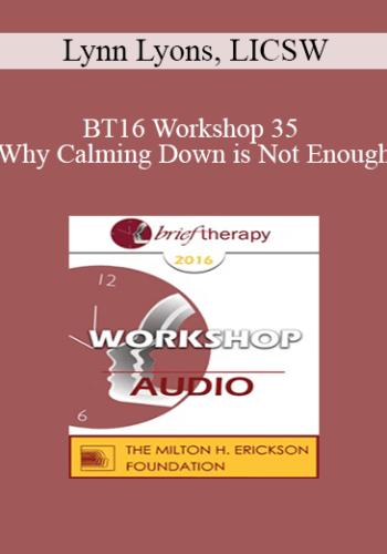 [Audio] BT16 Workshop 35 - Why Calming Down is Not Enough: Active Strategies to Help Anxious Kids and Parents - Lynn Lyons, LICSW