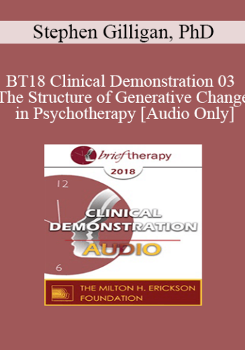 [Audio] BT18 Clinical Demonstration 03 - The Structure of Generative Change in Psychotherapy - Stephen Gilligan, PhD