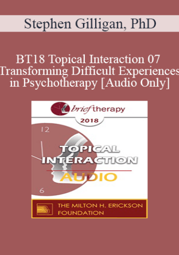 [Audio] BT18 Topical Interaction 07 – Transforming Difficult Experiences In Psychotherapy – Stephen Gilligan, PhD