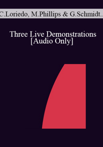 [Audio] IC04 Workshop 52 - Three Live Demonstrations: Using Hypnosis with Families, Conversational Approaches to PTSD, The Transformation of Psychosomatic Symptoms in Helping "Body Guards" for Optimal Individuation in Relationships - Camillo Loriedo, M.D., Maggie Phillips, Ph.D., and Gunther Schmidt, M.D.