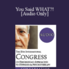 [Audio] IC19 Conversation Hour 03 - You Said WHAT?!: Creative Therapy in Challenging Situations - Michael Hoyt