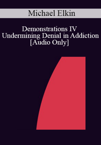 [Audio] IC92 Workshop 55b - Demonstrations IV - Undermining Denial in Addiction - Michael Elkin, M.A.