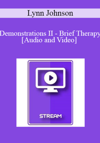 IC92 Workshop 27b - Demonstrations II - Brief Therapy: An Integrative Approach - Lynn Johnson, PhD.