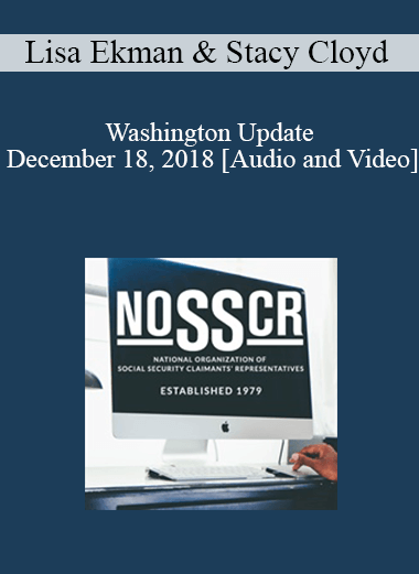 Lisa Ekman, Stacy Cloyd - Washington Update December 18, 2018