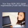 New Year NEW 2021 E&M requirements with Dr. Amy Wood, DC, MCS-P, BA, BS | OnDemand - 1 Distance Learning CE
