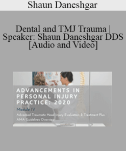 Shaun Daneshgar - Dental and TMJ Trauma | Speaker: Shaun Daneshgar DDS