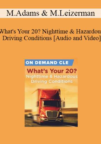 Trial Guides – What’s Your 20? Nighttime & Hazardous Driving Conditions