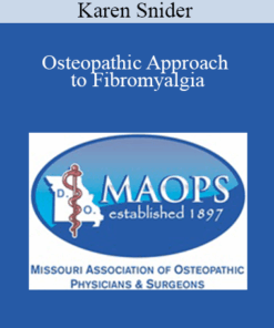 Karen Snider - Osteopathic Approach to Fibromyalgia