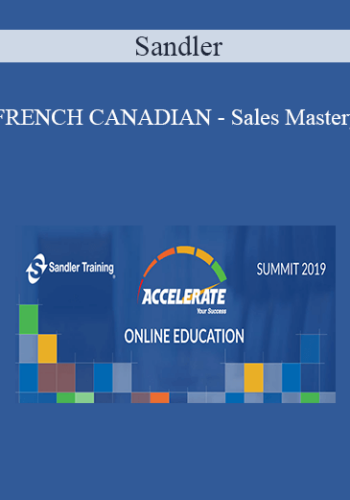 Sandler - FRENCH CANADIAN - Sales Mastery