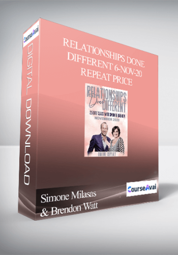 Simone Milasas & Brendon Watt – Relationships Done Different 6-Nov-20 Repeat Price