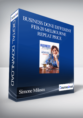 Simone Milasas - Business Done Different Feb-20 Melbourne Repeat Price