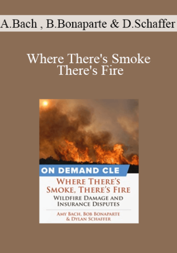Amy Bach, Bob Bonaparte & Dylan Schaffer – Where There’s Smoke There’s Fire: Wildfire Damage And Insurance Disputes