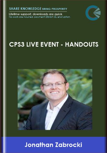 CPS3 Live Event  –  Handouts  –  Jonathan Zabrocki