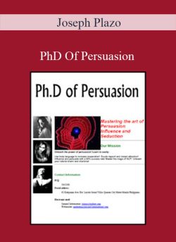 Joseph Plazo – PhD Of Persuasion