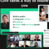 Give them a way to follow you By Build in Public Mastery
